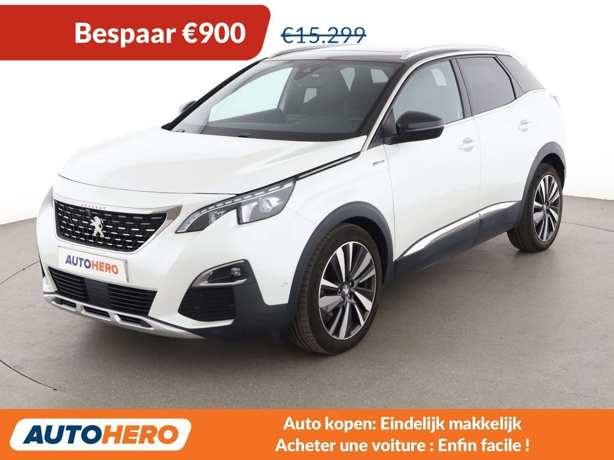 Peugeot 3008 1.6 THP Allure (année de construction 2017), Autos, Peugeot, Achat, 129 g/km, Noir, 5 portes