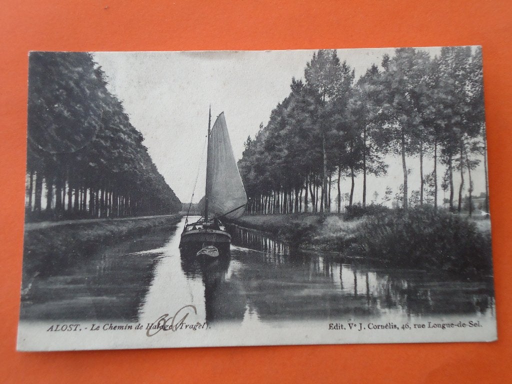Aalst - Alost Le Chemin de Habage ( tragel ), Verzamelen, Postkaarten | België, Ophalen of Verzenden, Voor 1920, Gelopen, Oost-Vlaanderen
