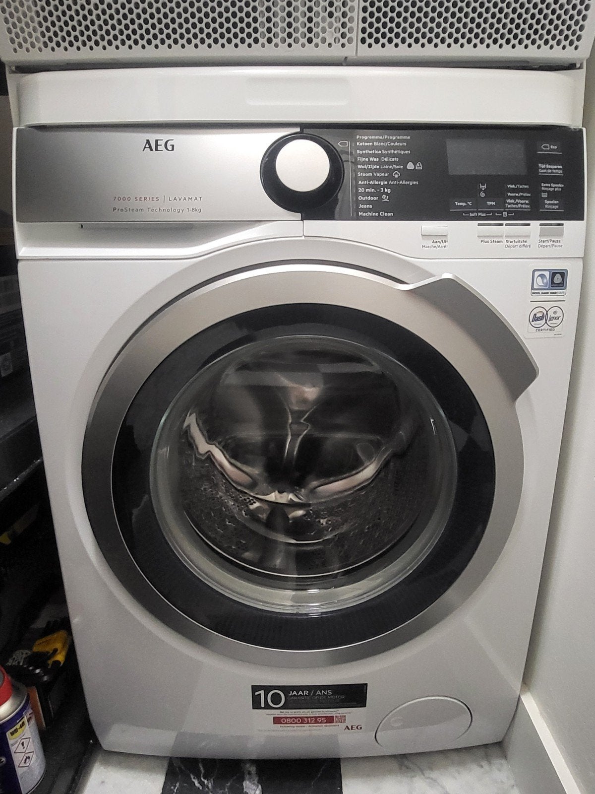 AEG 7000 serie ProSteam wasmachine (1-8 kg), 6 à 8 kg, Enlèvement, Utilisé, Chargeur frontal