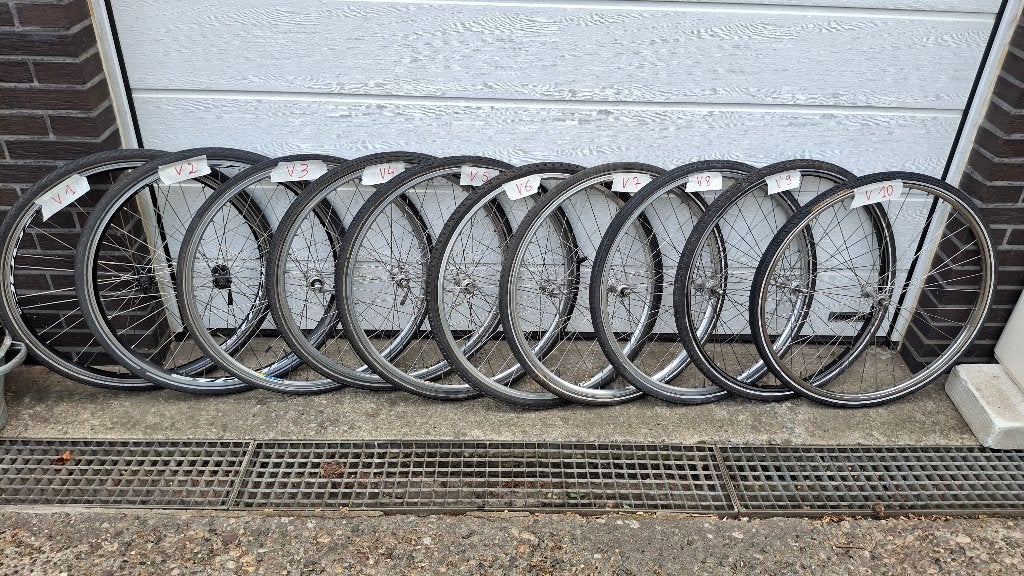 28" Fiets VOORWIEL stadsfiets fietswiel goede staat + recht, Ophalen, Zo goed als nieuw, Kinderfiets, Wiel