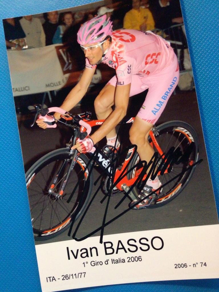 wielerkaart 2006 giro team csc ivan basso  signe, Envoi, Comme neuf
