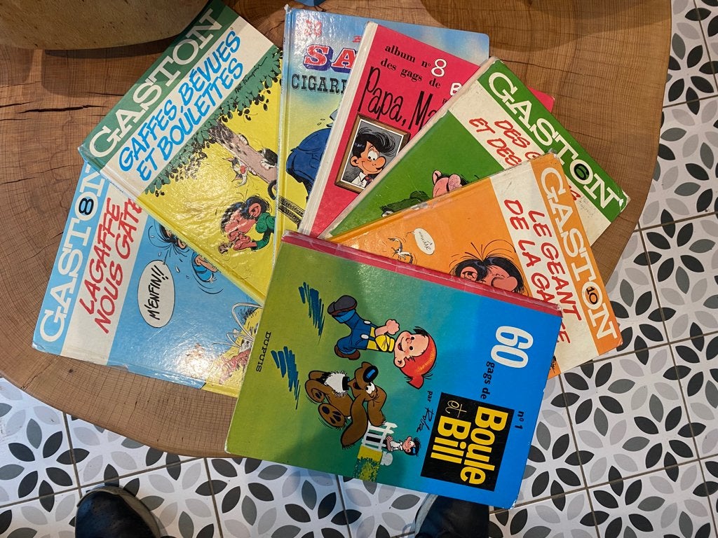 Veel strips uit de jaren 70,  mooie herinneringen. IN FRANS, Boeken, Gelezen, Ophalen of Verzenden, Divers auteurs, Meerdere stripboeken