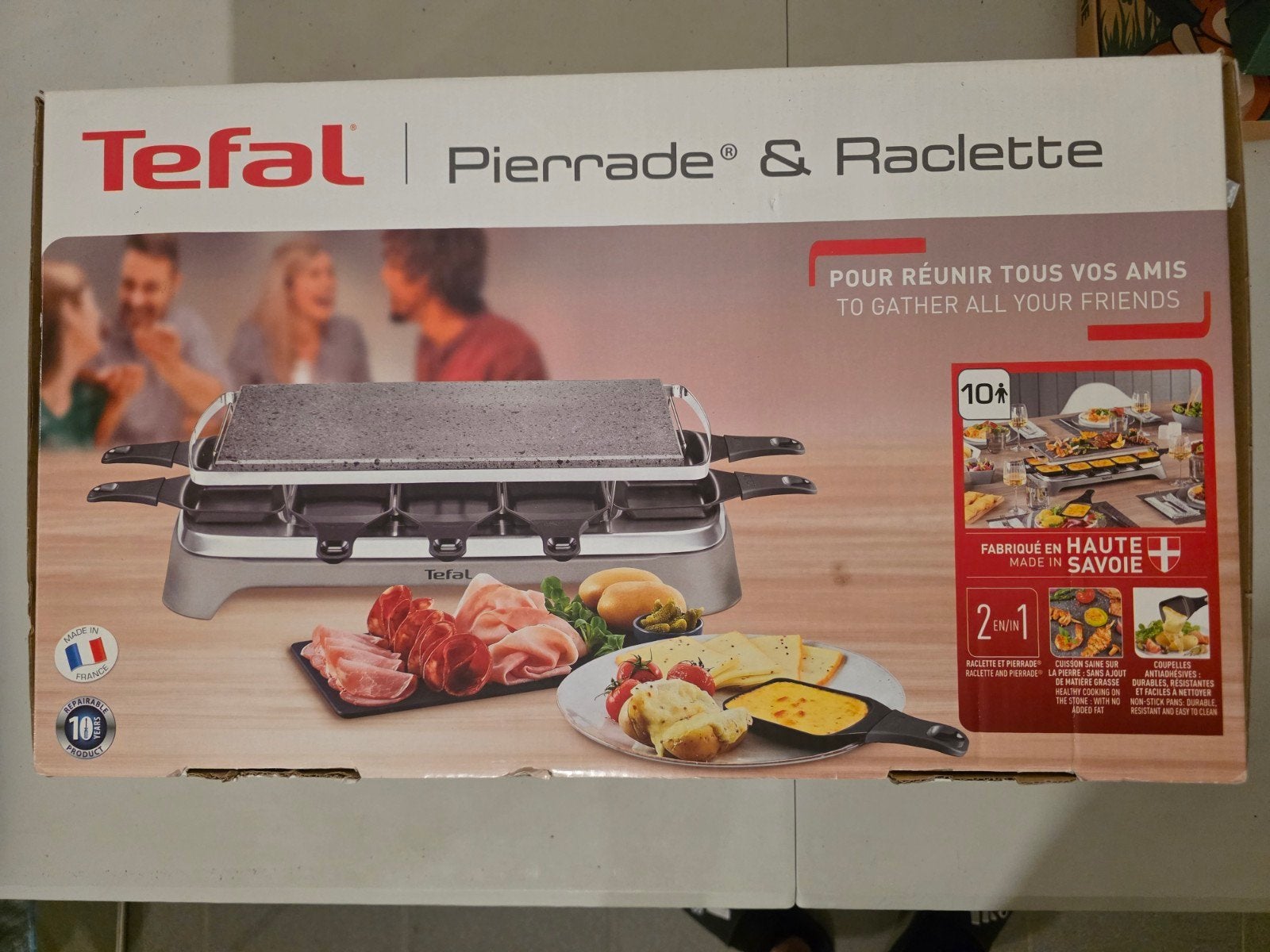 Steengrill en raclette, Ophalen
