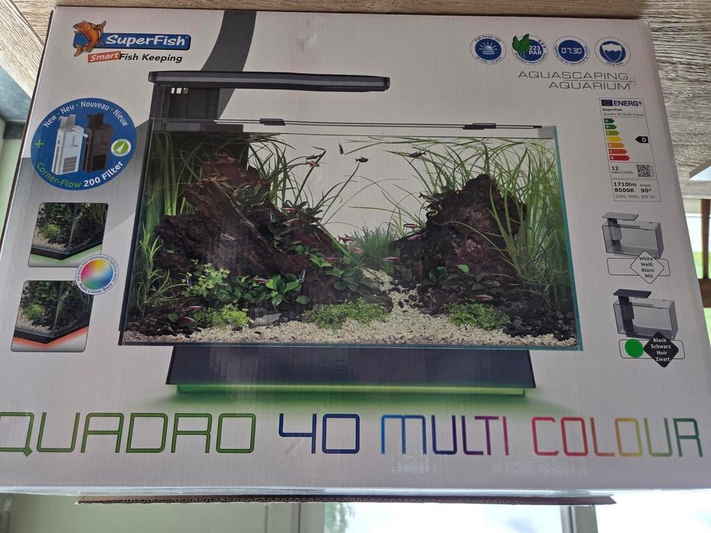 Nieuwe aquarium Superfish, Dieren en Toebehoren, Ophalen, Zo goed als nieuw, Superfish