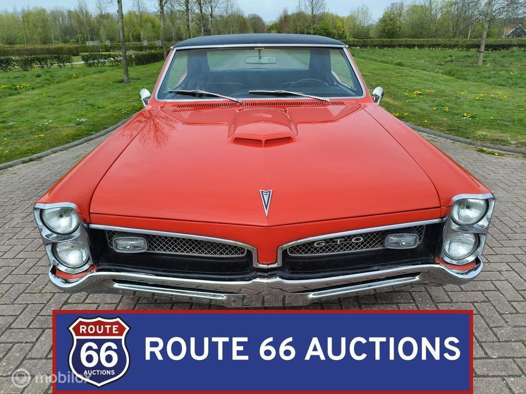 Pontiac GTO | 1967 | Route 66 Auctions, Auto's, Pontiac, Zwart, Bedrijf, Handgeschakeld