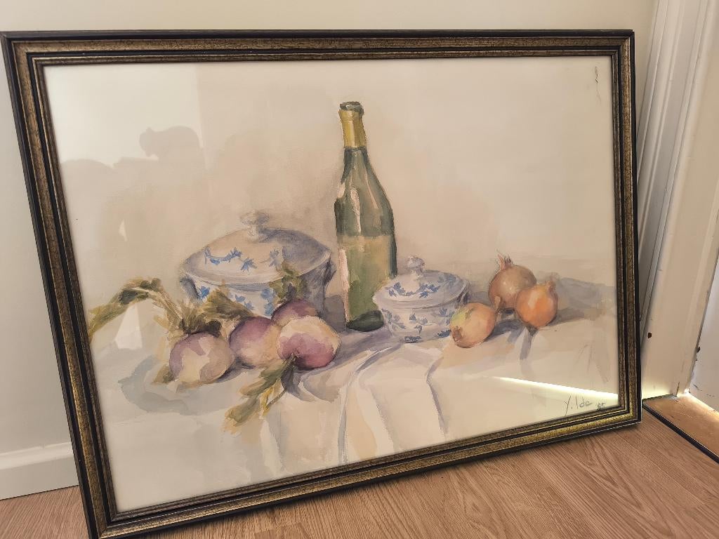 Olieverf schilderij Yolande Ide 1985, Antiek en Kunst, Ophalen