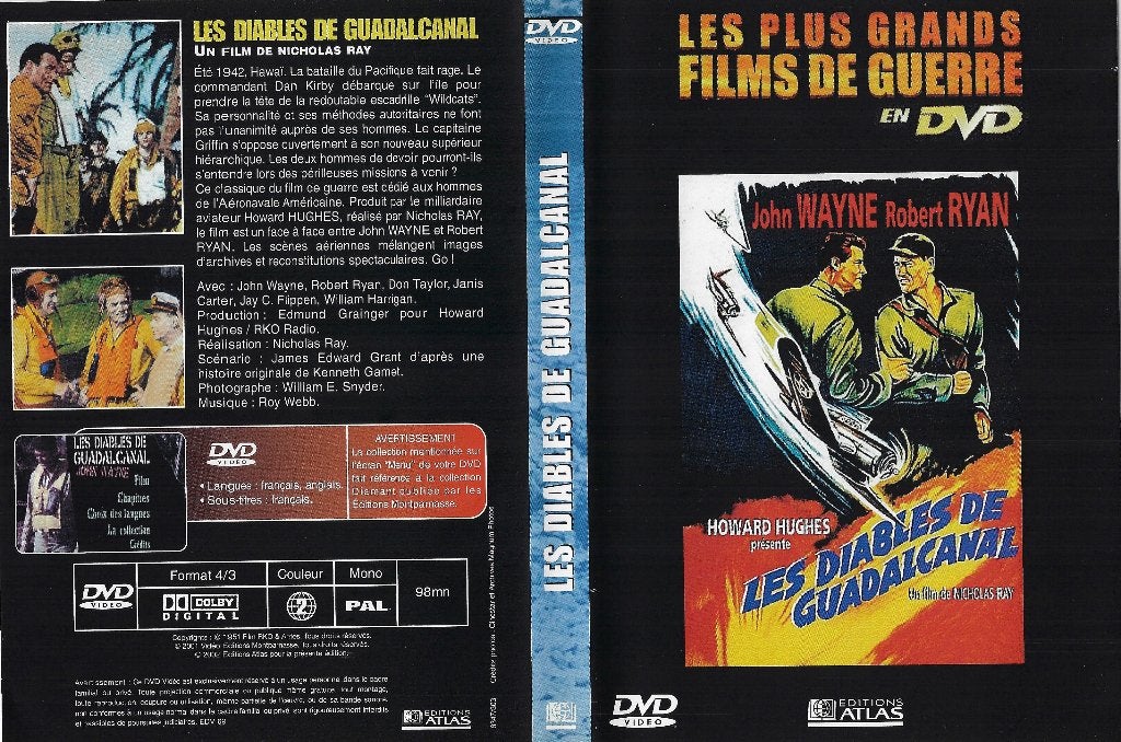 Le DVD Les Diables de Guadalcanal de Nicholas Ray, CD & DVD, DVD | Action, Enlèvement ou Envoi, Guerre, Neuf, dans son emballage