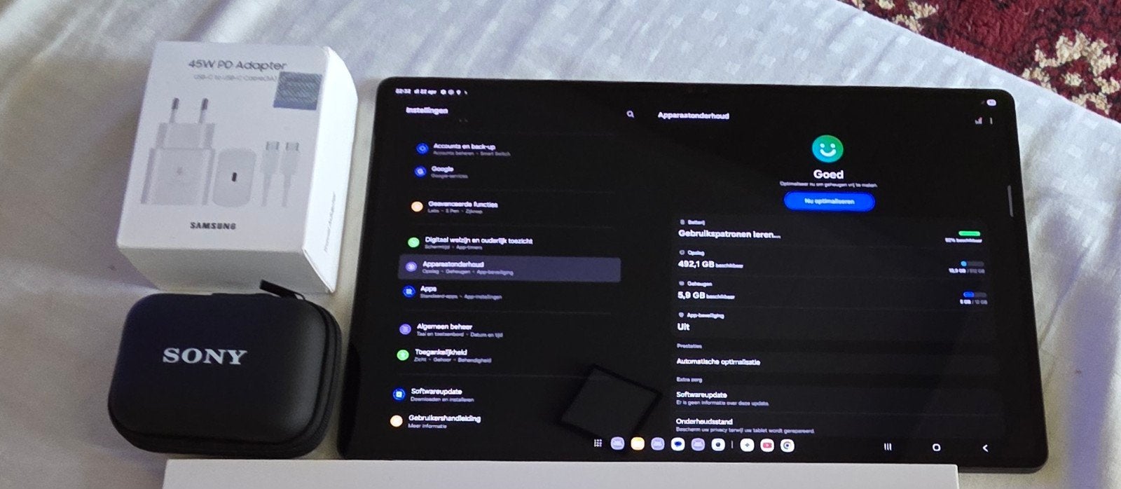 Samsung Galaxy Tab S9 Ultra, 512 Go presque neuf avec access, Informatique & Logiciels, Android Tablettes, Enlèvement ou Envoi