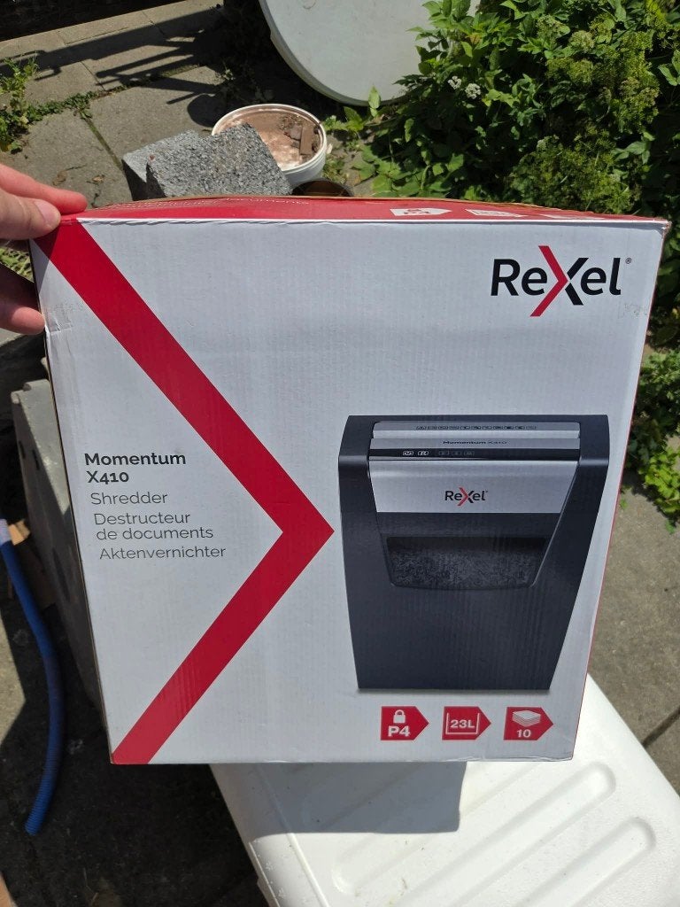 Rexel papierversnipperaar XL410, Ophalen, Nl, Rexel, Nieuw