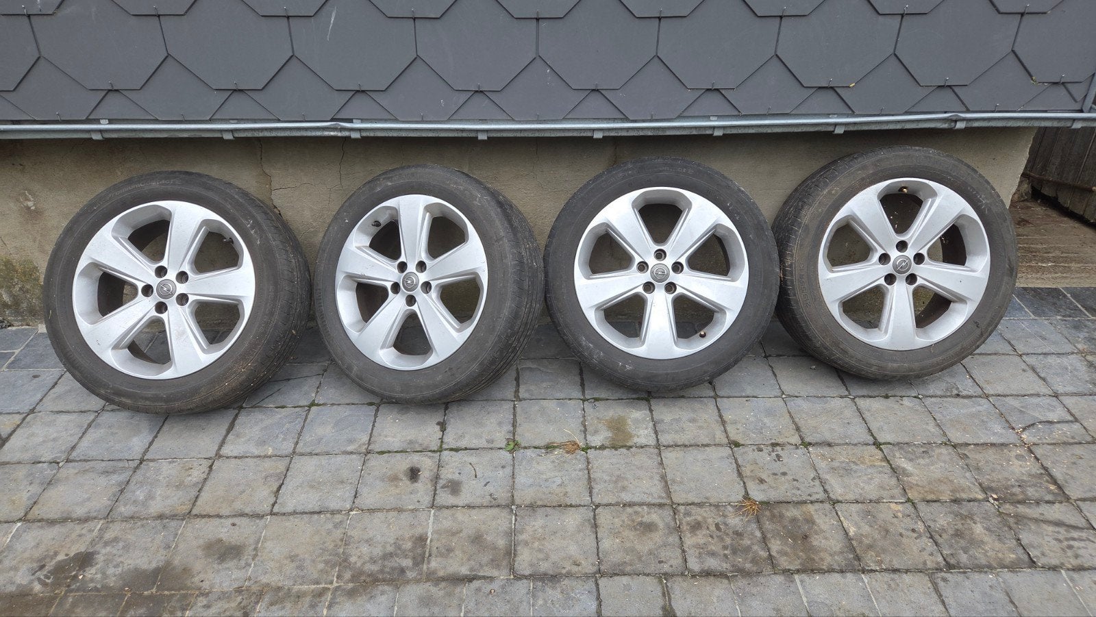 4 jantes Opel Moka avec pneus été, Ophalen, 18 inch, Band(en), Personenwagen