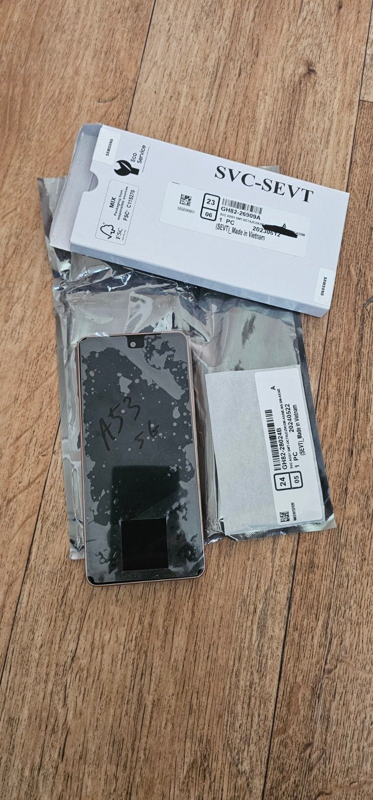 Samsung A53 service pack. scherm, Telecommunicatie, Ophalen of Verzenden, Nieuw