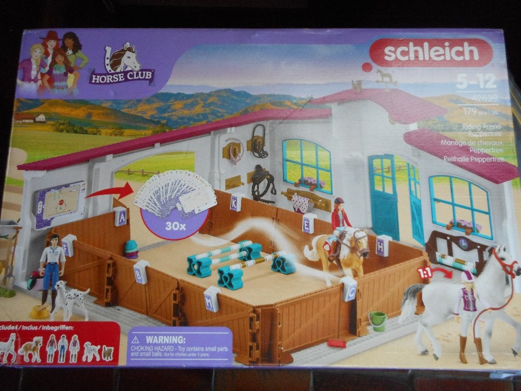 schleich rijpiste met gebouw volledig in orde, Ophalen of Verzenden, Zo goed als nieuw
