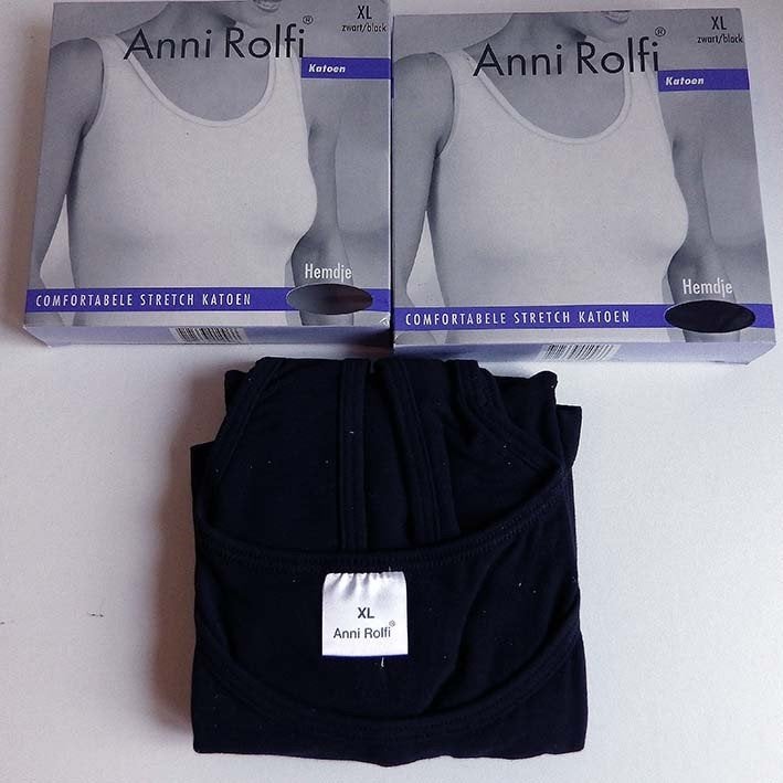 Duo-Set van 2 Anni Rolfi Hemdjes: XL, Ophalen, Zwart