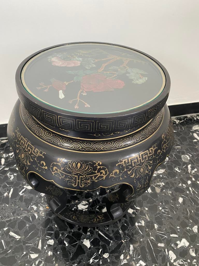 Vintage Chinese bijzettafel, Antiek en Kunst, Ophalen