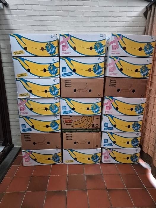 BANANENDOZEN GEZOCHT, Enlèvement