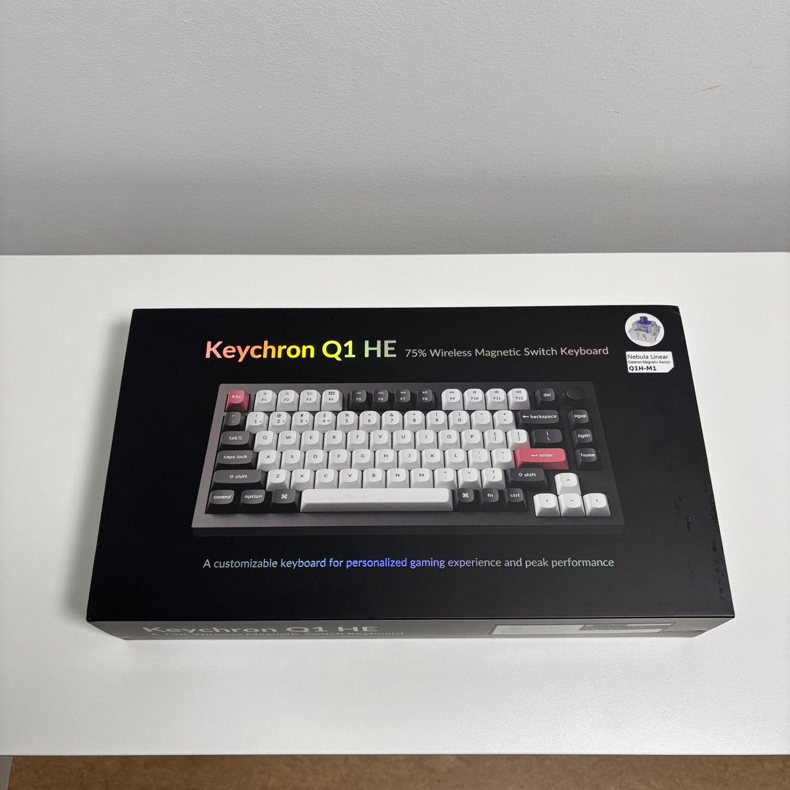 Keychron Q1 HE 75% Wireless Magnetic Keyboard, Ophalen, Gaming toetsenbord, Draadloos, Overige indelingen