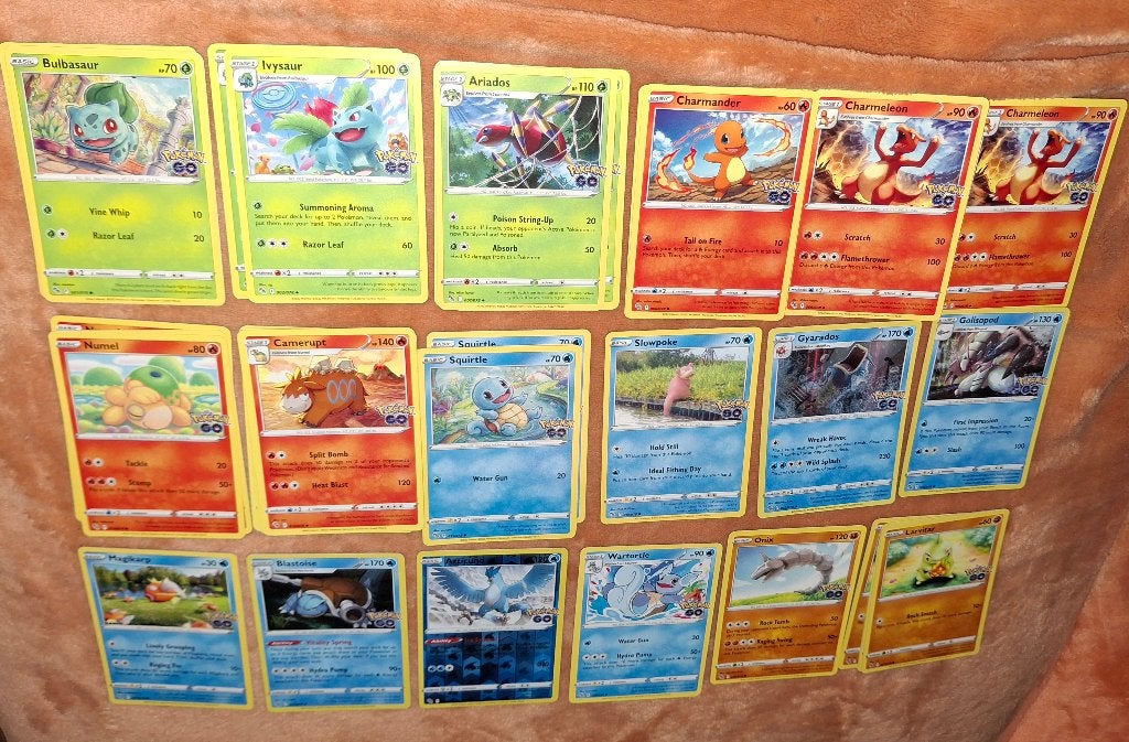 Pokémon Go Pokémon kaarten te ruil., Ophalen of Verzenden, Zo goed als nieuw, Meerdere kaarten, Foil