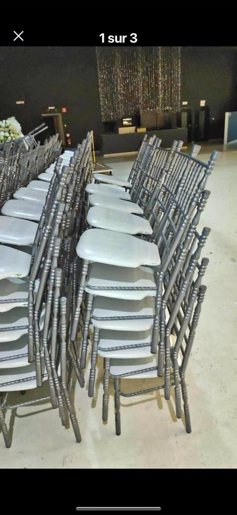Lot de 120 chaise, Enlèvement, Comme neuf