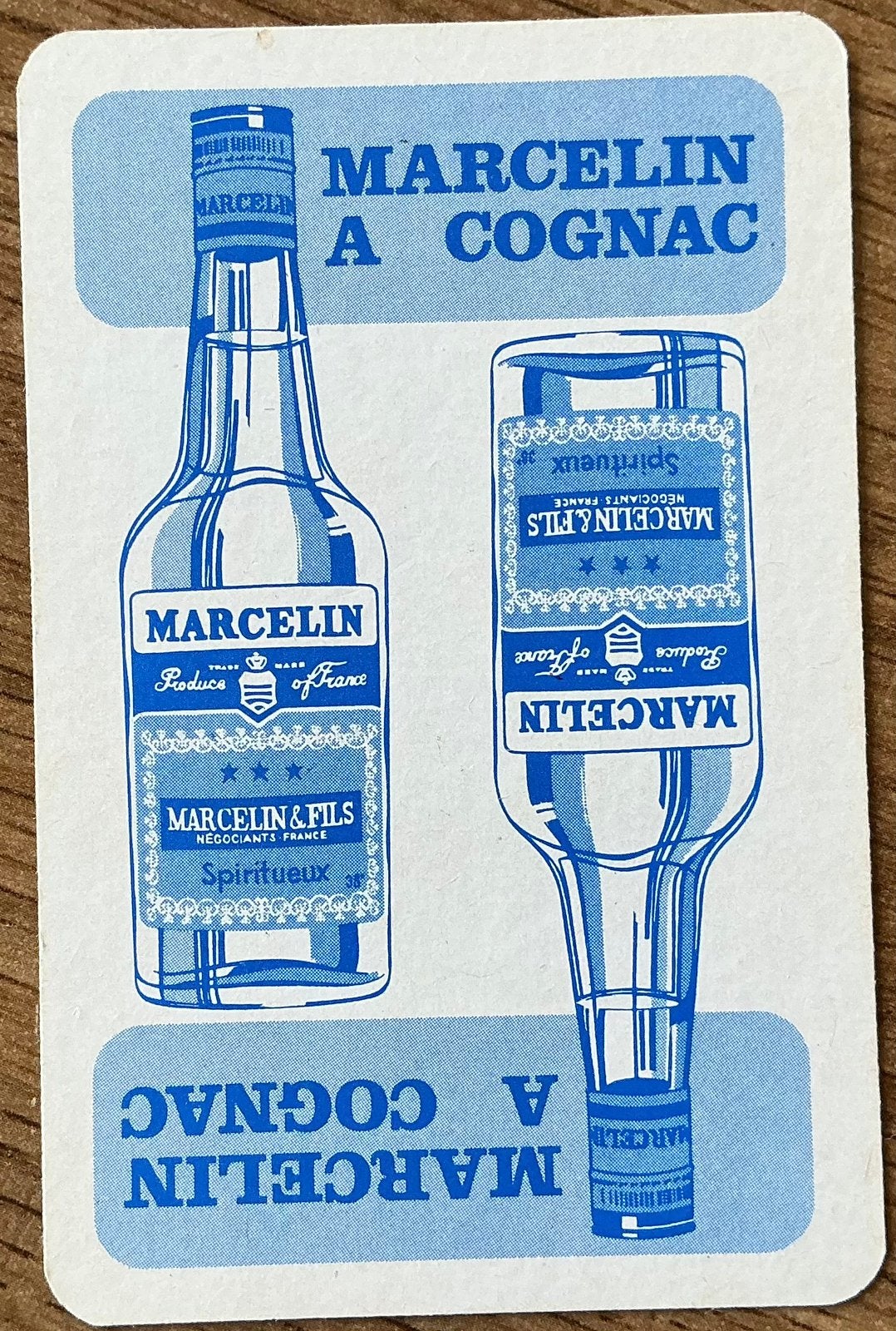 Speelkaart MARCELIN A COGNAC, Verzamelen, Ophalen of Verzenden, Zo goed als nieuw, Speelkaart(en)
