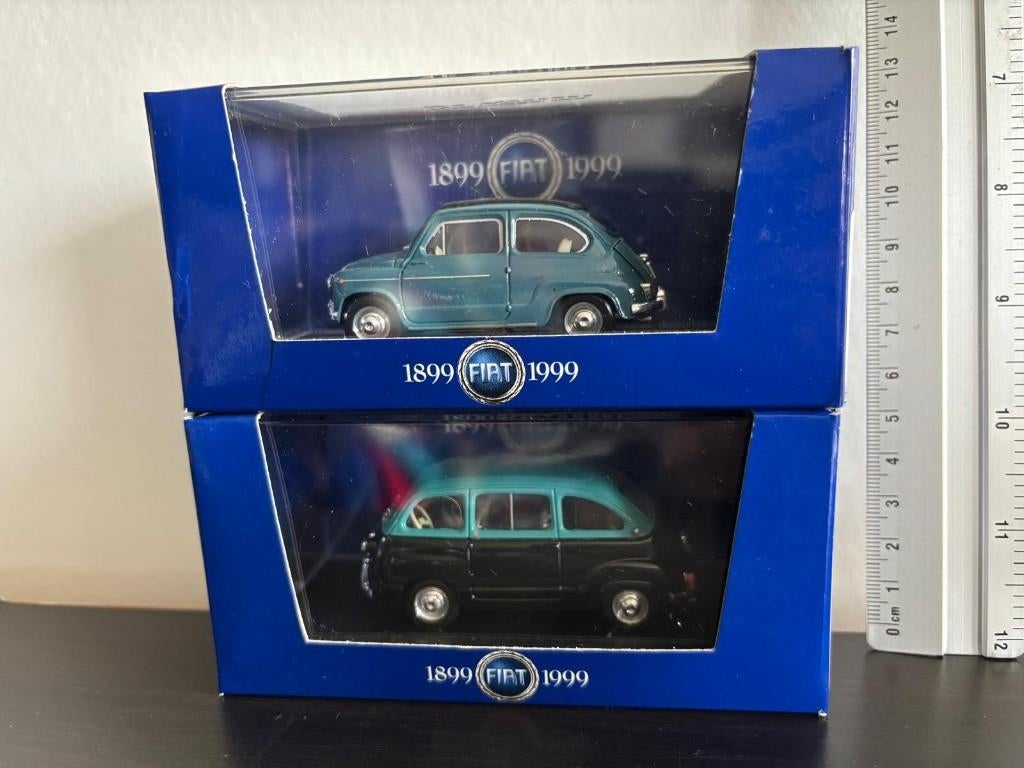 Ensemble de 2 modèles Fiat 600 — Édition limitée Brumm, Enlèvement ou Envoi, Comme neuf, Voiture, Autres marques