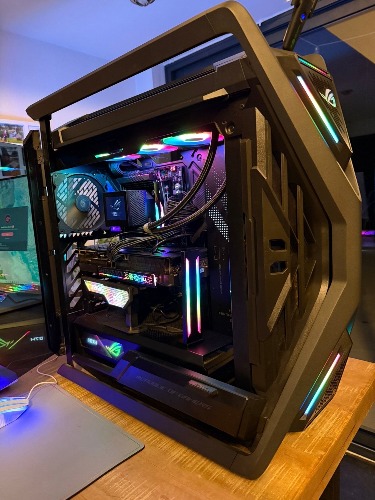 Asus rog high end pc intel i9 14900k -32gb -rtx 4080, Ophalen of Verzenden, Zo goed als nieuw, HDD