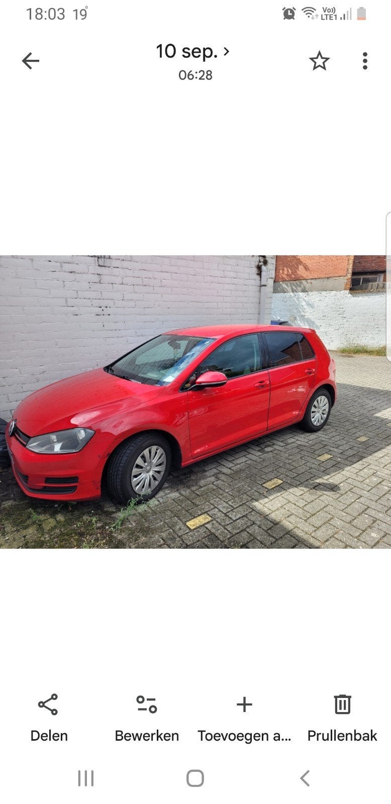 GOLF 7 1,2 TSI, Rouge, Euro 5, Achat, Tissu