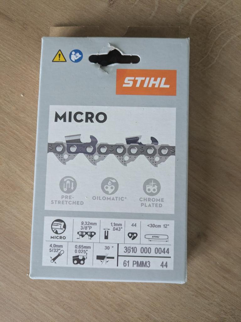 Stihl micro 3/8" 44 schakels zaagketting Nieuw, Ophalen of Verzenden