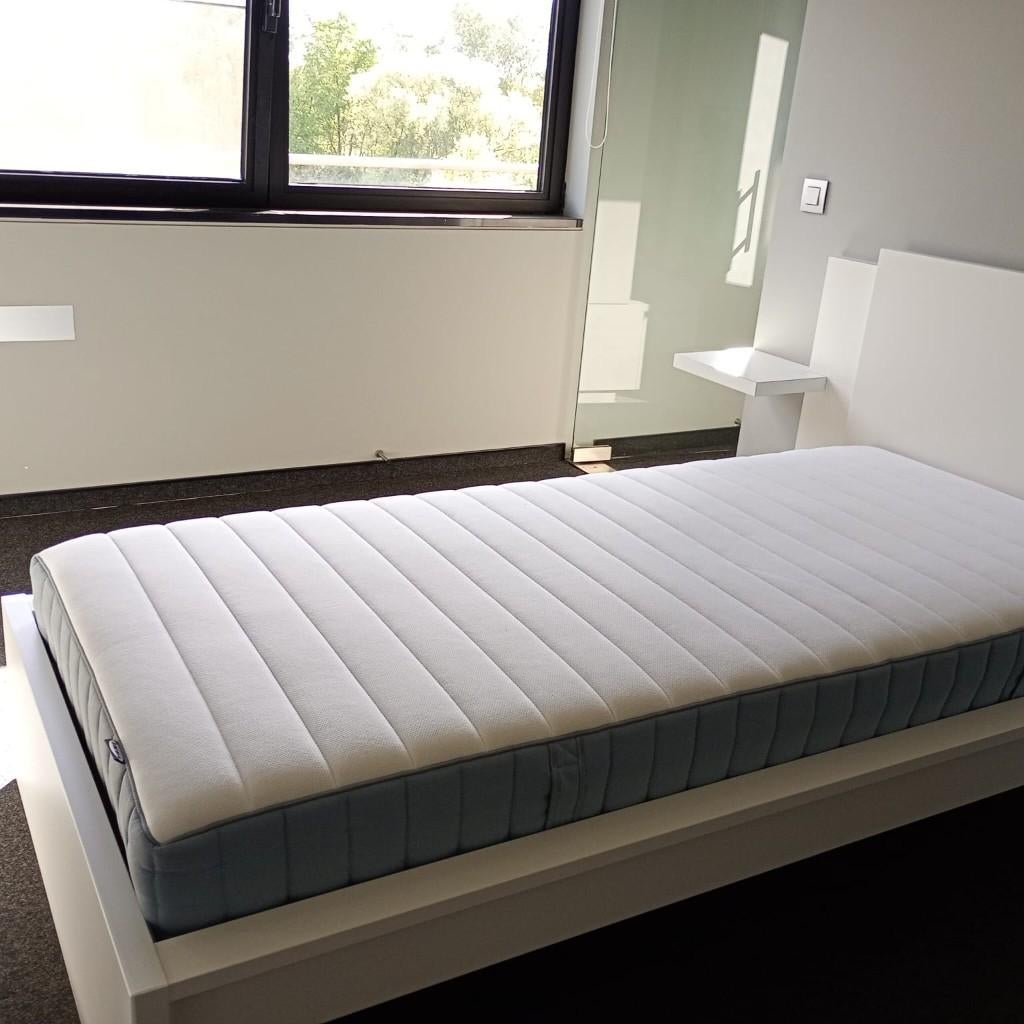 1 persoonsbed, Ophalen, 90 cm, Eenpersoons, Wit