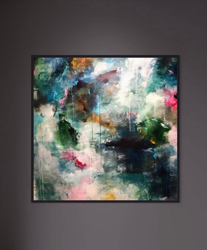 Toile de 2m sur 2m d artiste, Enlèvement