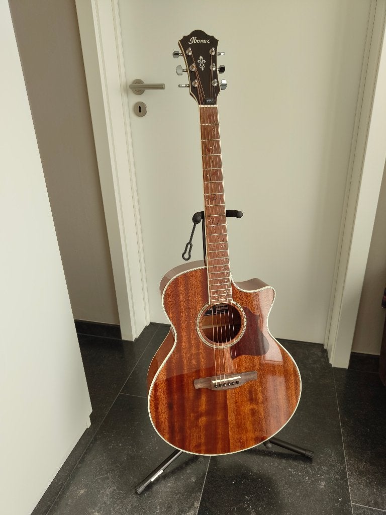 Ibanez AE245-NT elektro-akoestische gitaar + gigbag, Muziek en Instrumenten, Ophalen, Zo goed als nieuw, Western- of Steelstringgitaar