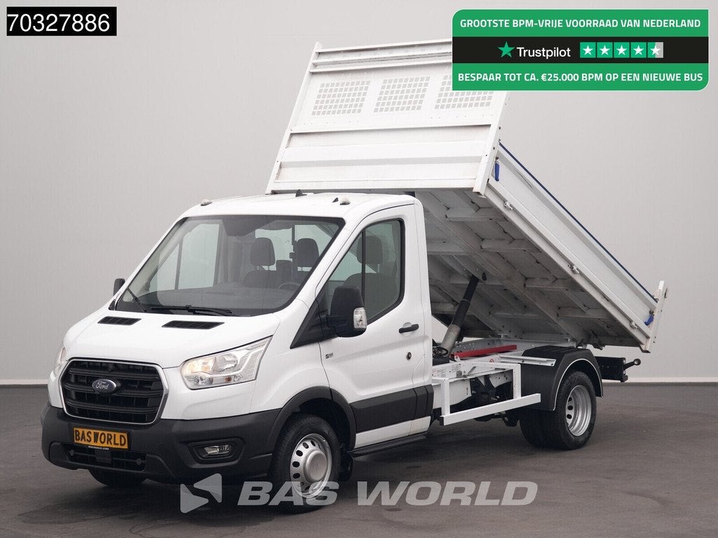 Ford Transit 130pk Kipper Dubbellucht Trekhaak Airco Cruise, Auto's, Bestelwagens en Lichte vracht, Bedrijf, Te koop, Airconditioning