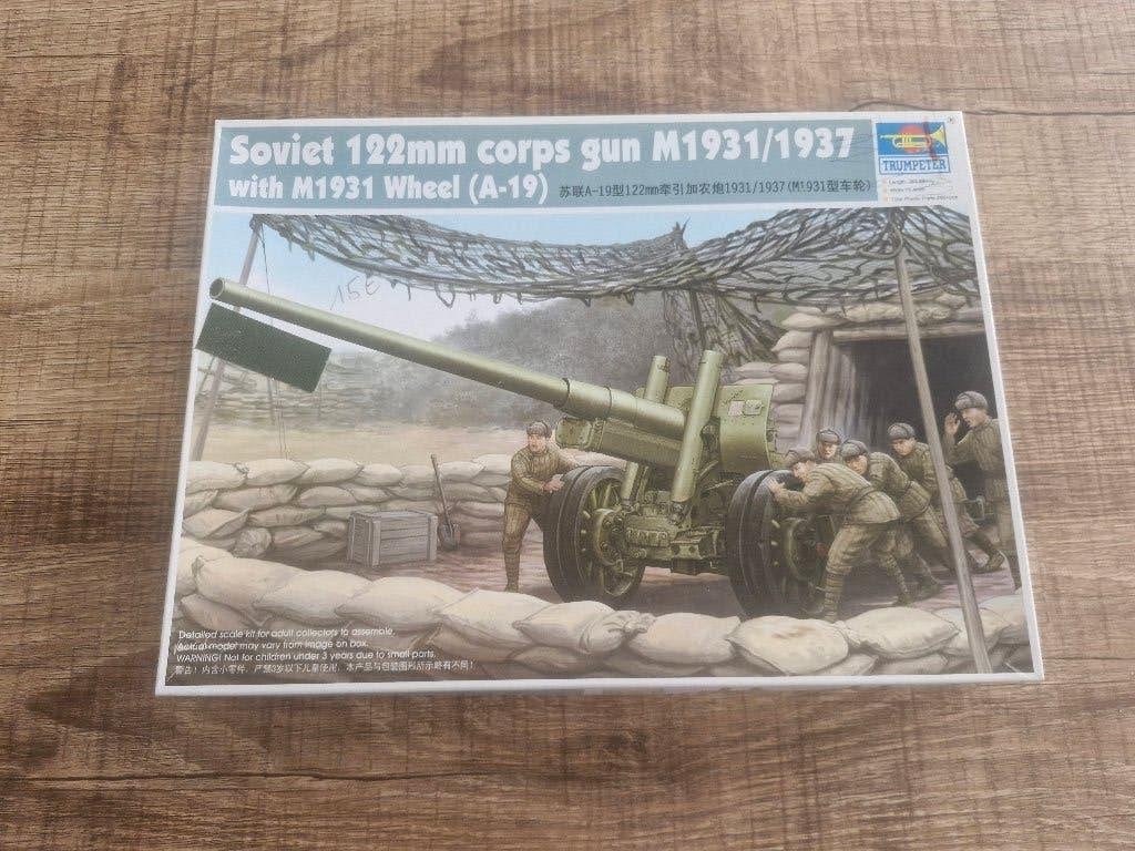 Trumpeter 1/35 Soviet 122mm Corps Gun M1931/1937, Overige merken, 1:32 tot 1:50, Overige typen, Nieuw
