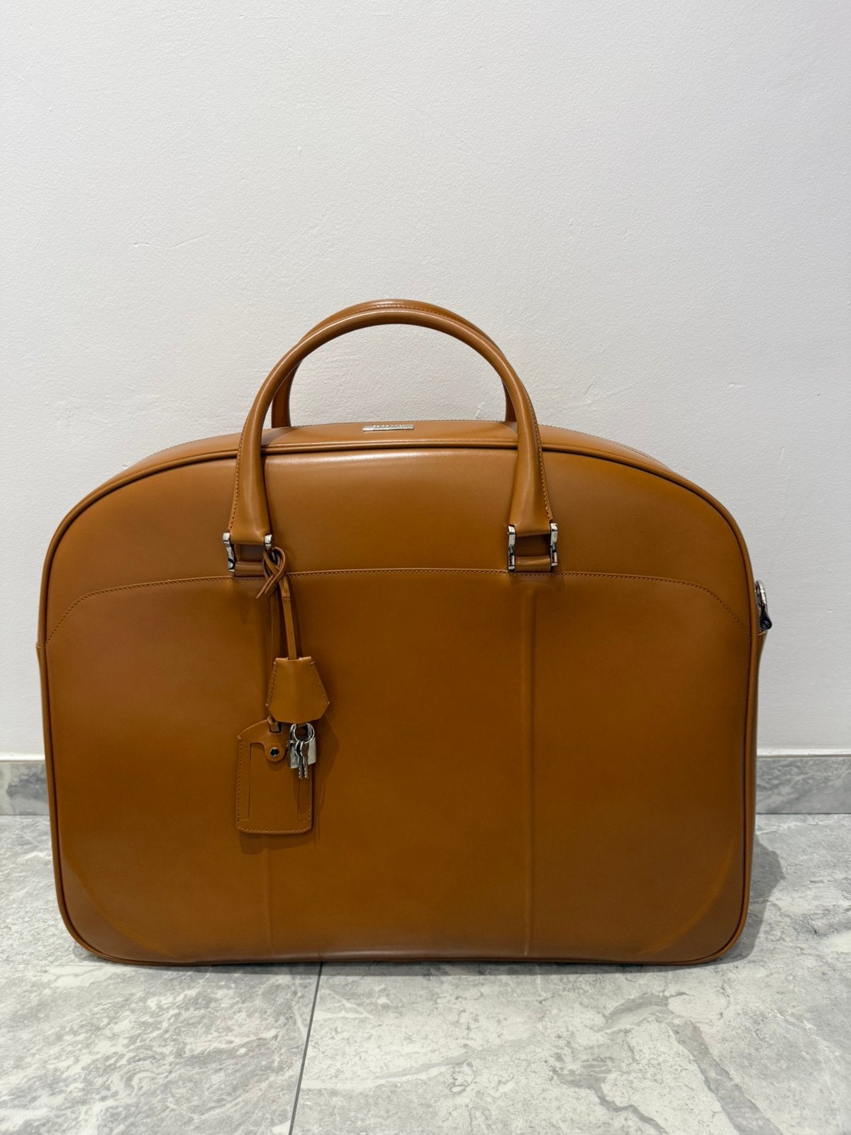Samsonite Black Label Garment Bag Cognac Leer Incl. Sleutels, Ophalen of Verzenden