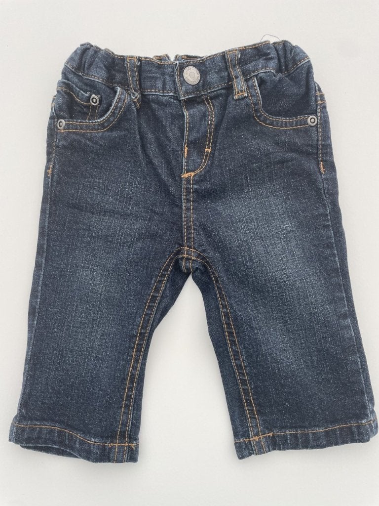 Blauwe jeansbroek maat 68, in perfecte staat!, Broekje, Ophalen of Verzenden, Zo goed als nieuw, Hema