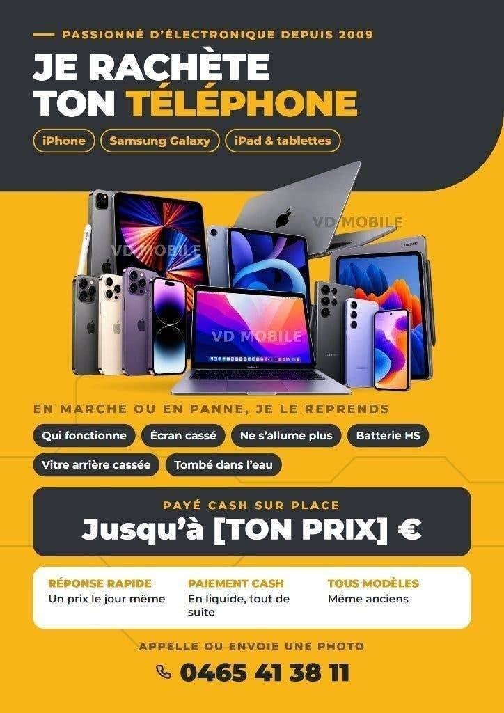 JE RACHETE ton iPhone Samsung iPad MacBook - Paye cash, Enlèvement ou Envoi, Reconditionné