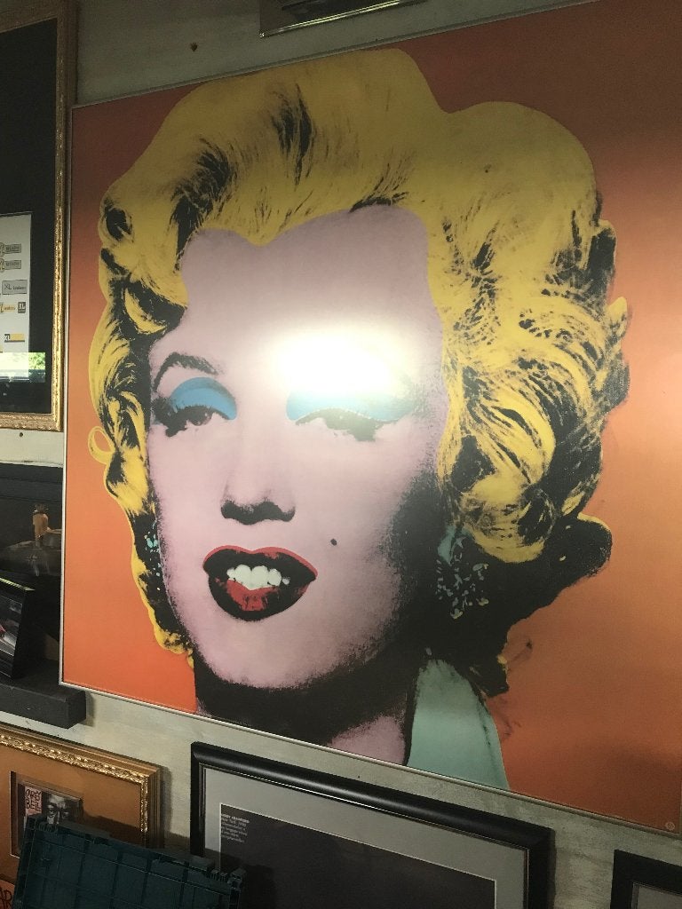 Poster Andy Warhol, Ophalen, Zo goed als nieuw, 75 tot 100 cm, Foto of Poster