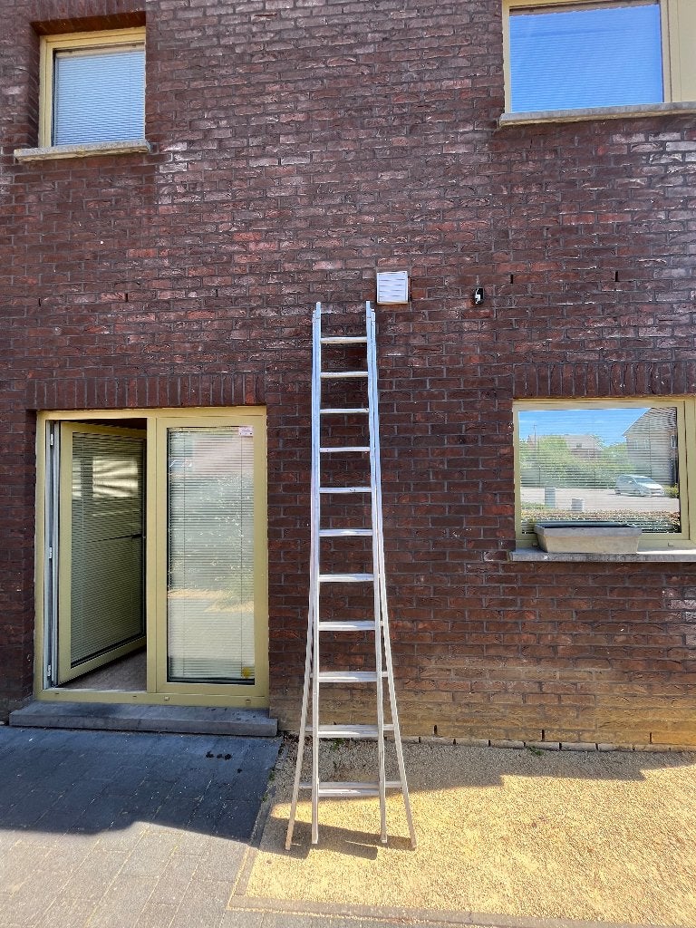 Aluminium uitschuifladder – tot ca. 6 meter, Ophalen, Gebruikt, Ladder, Opvouwbaar of Inschuifbaar