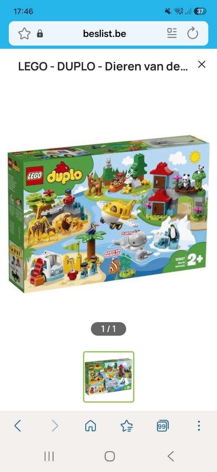 duplo dieren van de wereld, Kinderen en Baby's, Speelgoed | Duplo en Lego, Ophalen, Compleet, Duplo