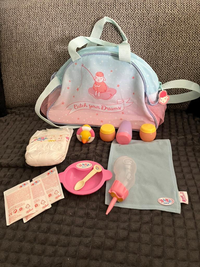Verzorgingstas baby Annabell + veel accessoires baby born, Kinderen en Baby's, Ophalen of Verzenden, Zo goed als nieuw
