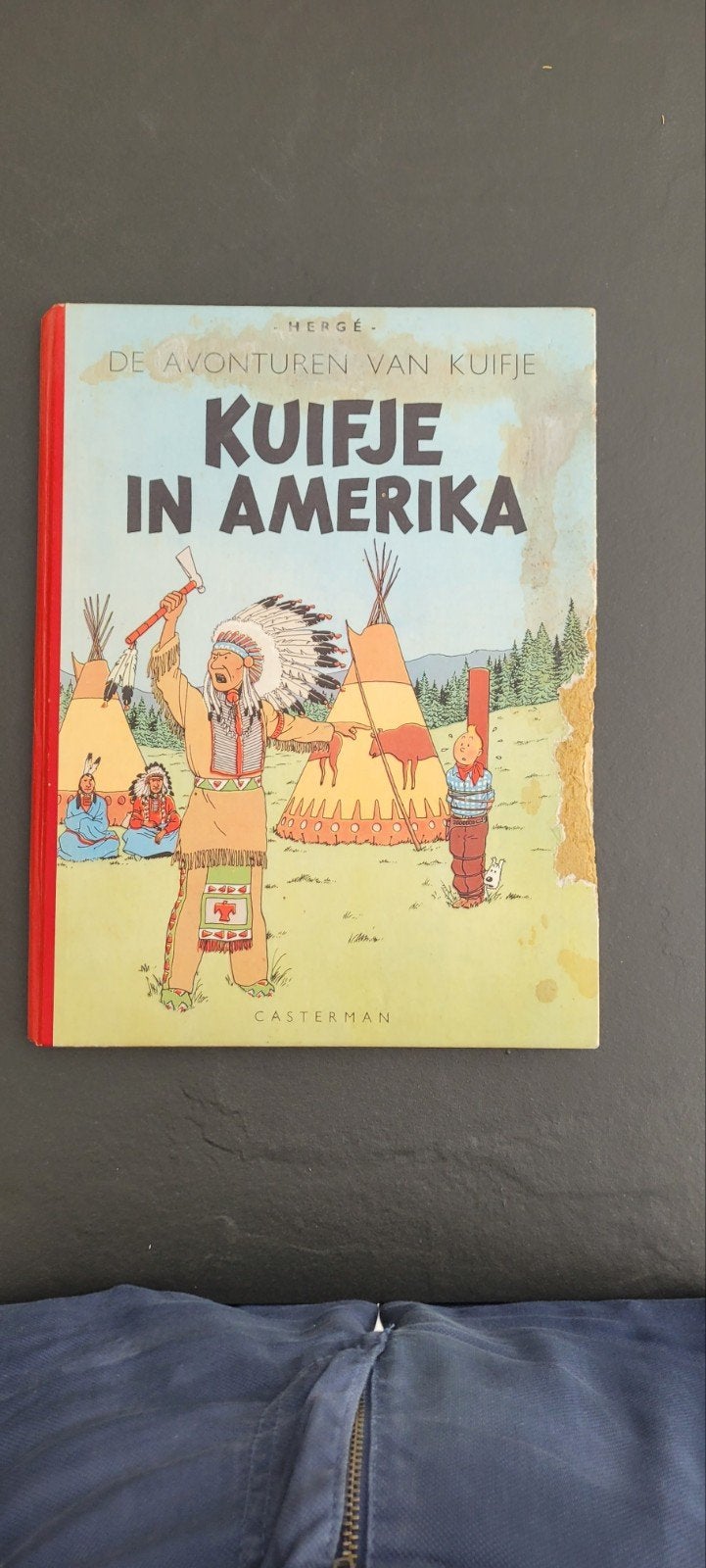 Kuifje in Amerika, Gelezen, Hergé (George Rémi), Eén stripboek, Ophalen of Verzenden