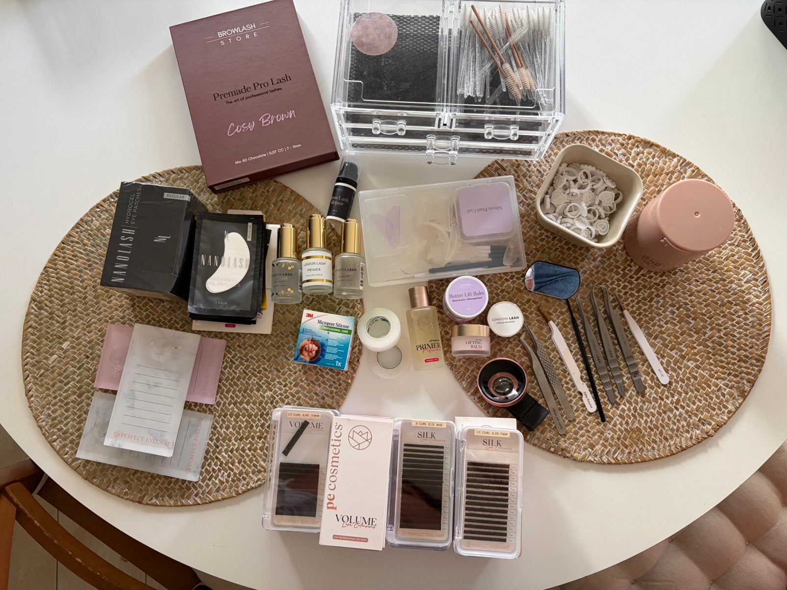 Complete professionele Lash Extension set + accessoires, Ophalen, Zo goed als nieuw, Ogen, Accessoires