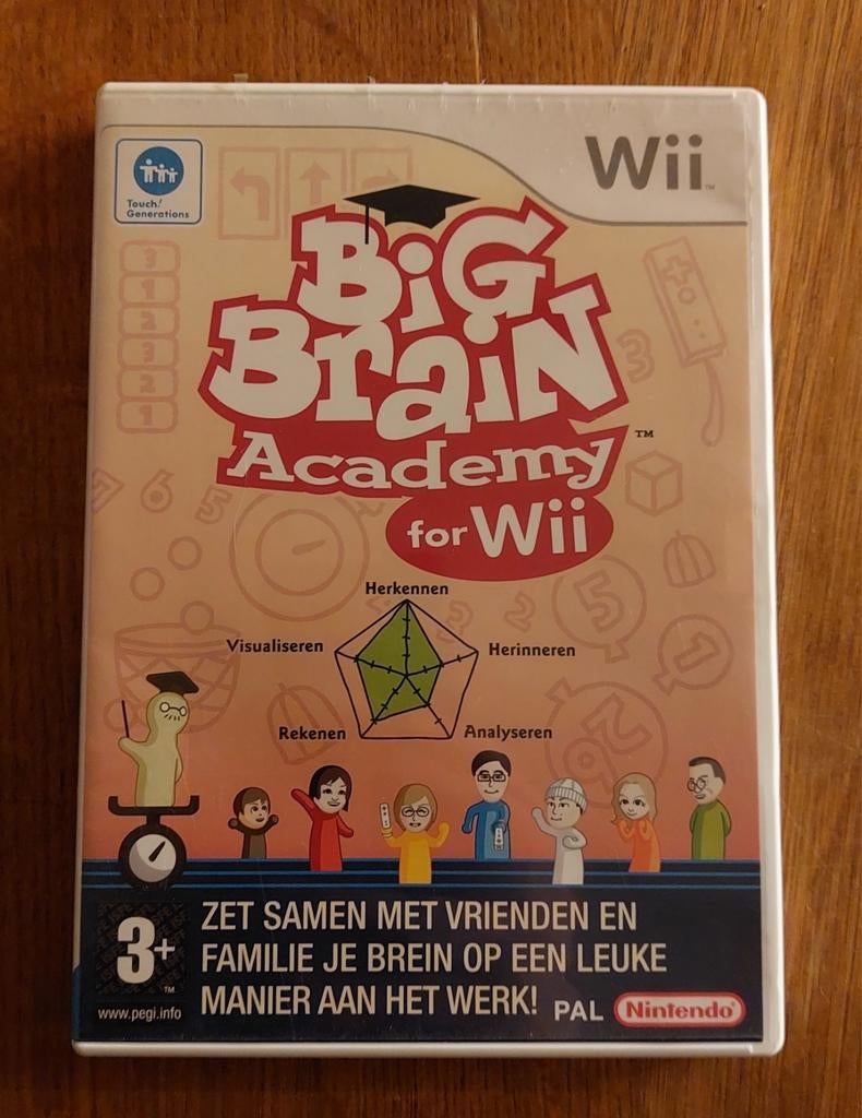 NINTENDO WII  - GAME  - BIG BRAIN ACADEMY, Ophalen of Verzenden, Zo goed als nieuw, Puzzel en Educatief, Vanaf 3 jaar