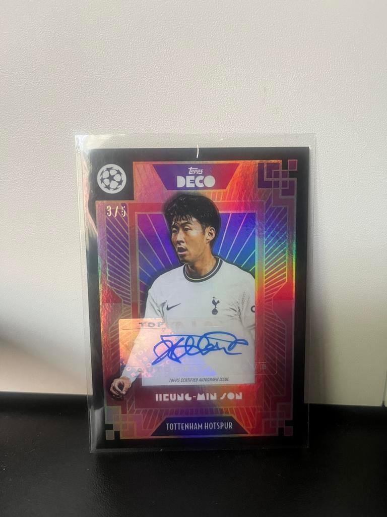 Topps Deco Heung-Min Son Auto 3/5, Enlèvement, Comme neuf