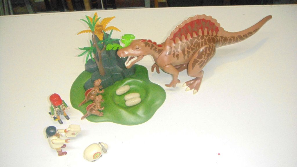 PLAYMOBIL SPINOSAURIËRFAMILIE, Ophalen of Verzenden, Gebruikt