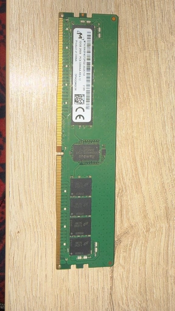 Lot 2x32Go RAM DDR4 ECC Serveur - Micron 64Go PC4-3200AA, Computers en Software, RAM geheugen, Zo goed als nieuw, Server, 64 GB