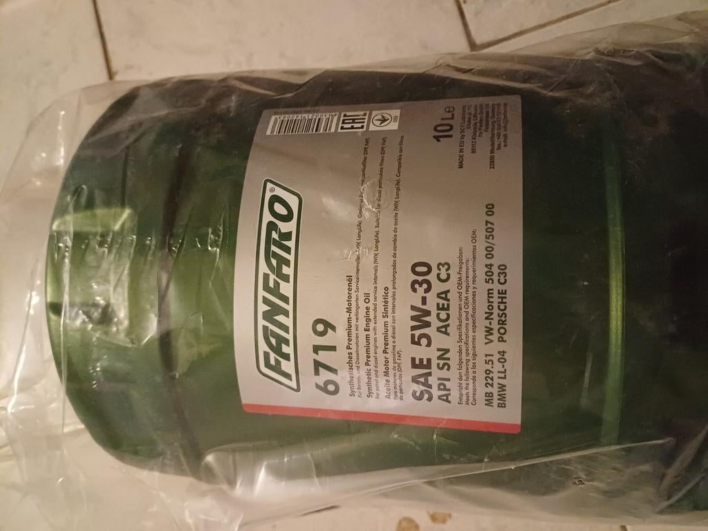 5w30 motor olie, Ophalen