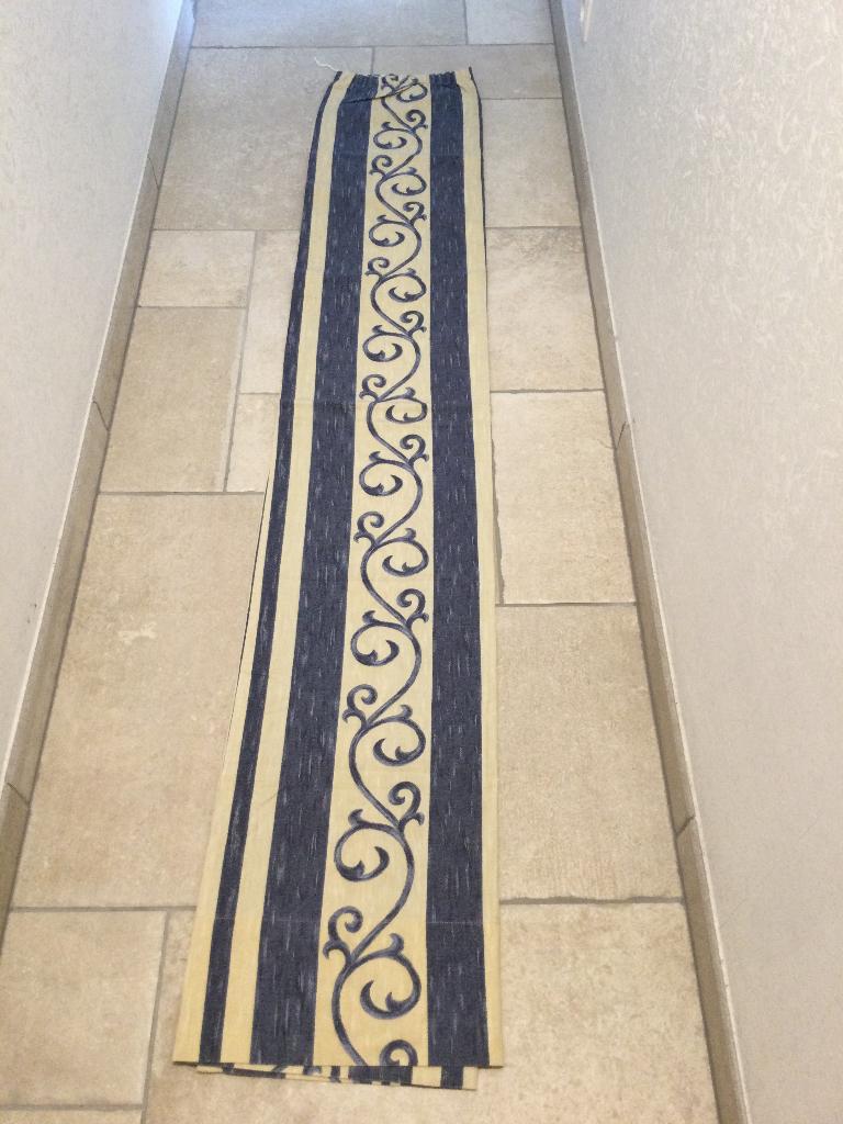 Overgordijnen voor 4 lange ramen, Huis en Inrichting, 100 tot 150 cm, Blauw, Ophalen of Verzenden, Zo goed als nieuw