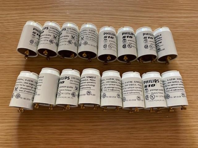 16 Philips starters S10 voor 4-65W op 220/240V voor 5€, Enlèvement, Neuf