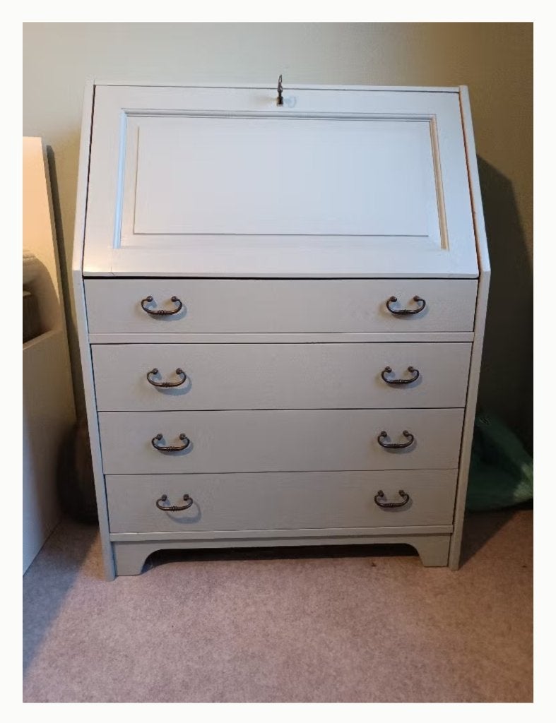 Bureau, Huis en Inrichting, Ophalen, Gebruikt, Secretaire, Blauw