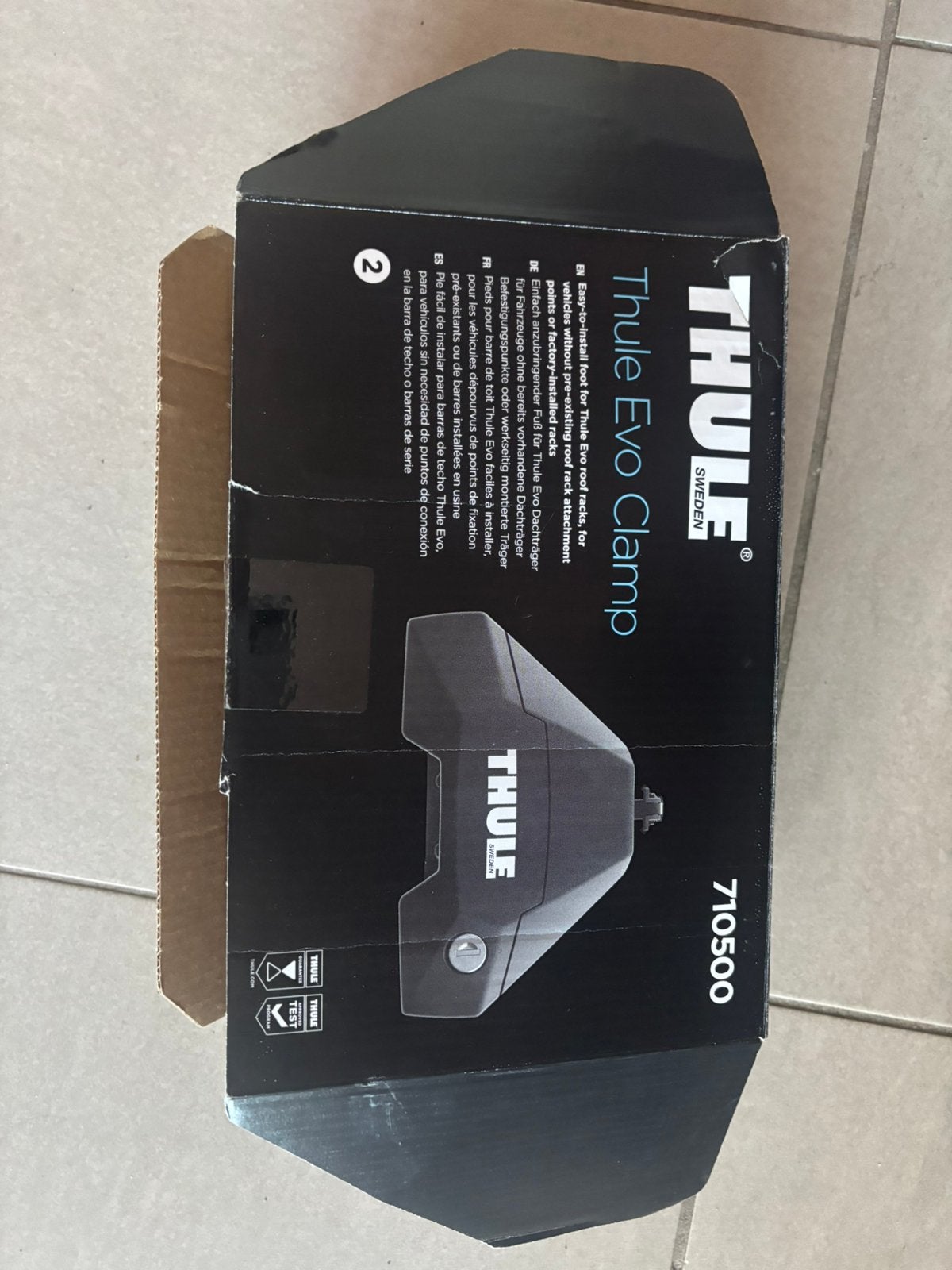 Te koop: Thule WingBar Evo 135 + Thule Evo Clamp 710500, Ophalen, Zo goed als nieuw
